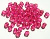 50 6mm Faceted Two Tone Pink Beads